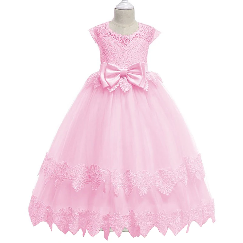 Элегантное платье принцессы для девочек; коллекция года; Летнее Детское вечернее платье; костюм для девочек; Детские платья для девочек; свадебное платье; Vestidos