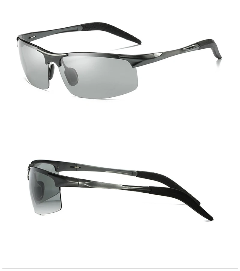 Алюминиево-магниевые фотохромные солнцезащитные очки Хамелеон поляризованные солнцезащитные очки wo мужские на весь день Меняющие цвет для снега светильник