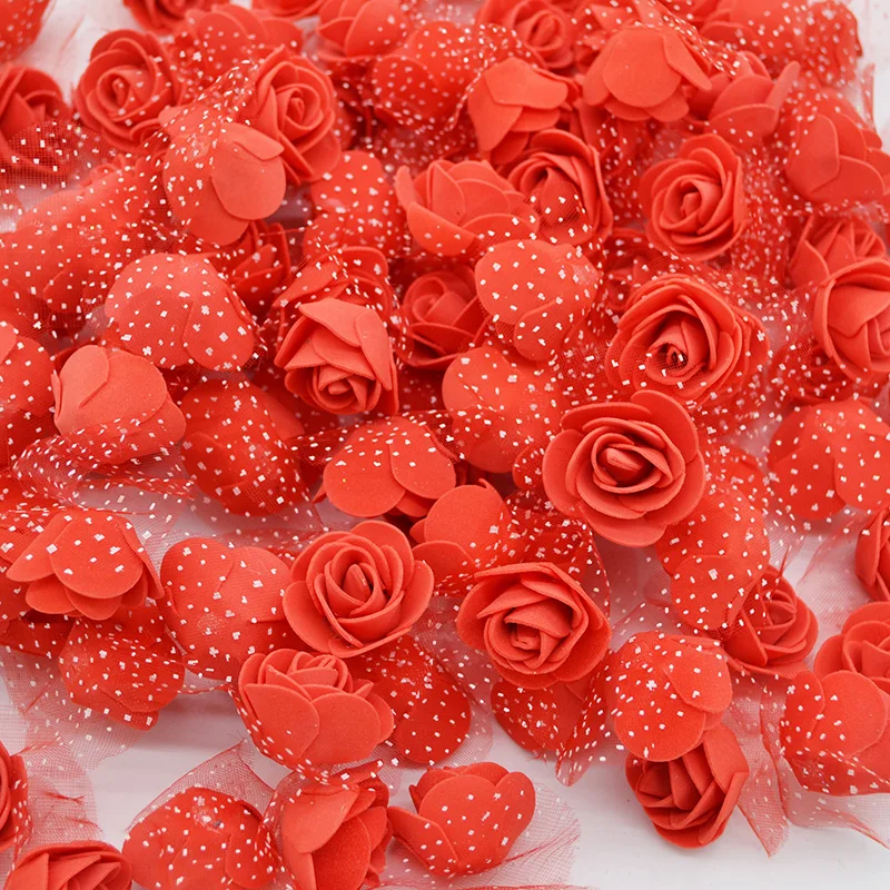 50Pcs/lot 3.5cm Mini PE Foam Rose Heads Artificial Silk Flowers For Home Garden DIY Pompom Wreaths Wedding Decor Supplies 50Pcs/lot 3.5cm Mini PE Foam Rose Heads Artificial Silk Flowers For Home Garden DIY Pompom Wreaths Wedding Decor Supplies