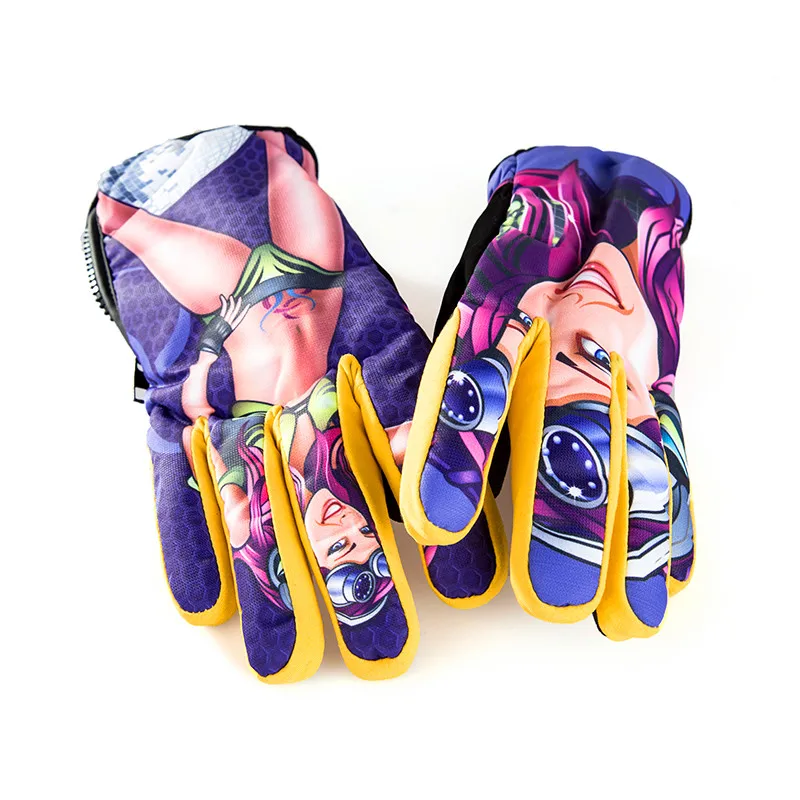 New Man Woman Ski Gloves Windproof Waterproof Non-slip Color Skiing Gloves Outdoor Snowboarding Sport Equip Online Shop