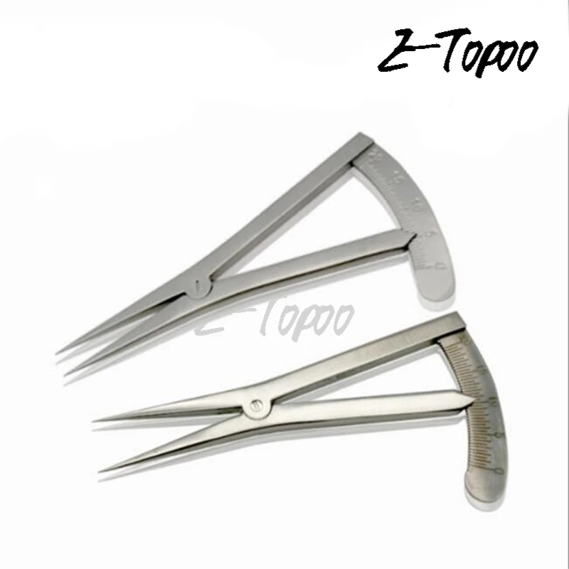 Screw adjustment styles Caliper 20mm Straight Ophthalmic Eye Instrument Tool Stainless Steel