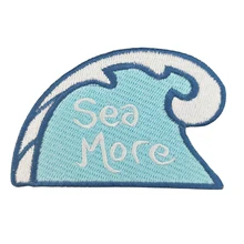 Утюжок на заплатках море больше спереди куртка жилет индивидуальные нашивки Одежда Украшение Милая Ткань наклейки патч ручной работы логотип наклейки