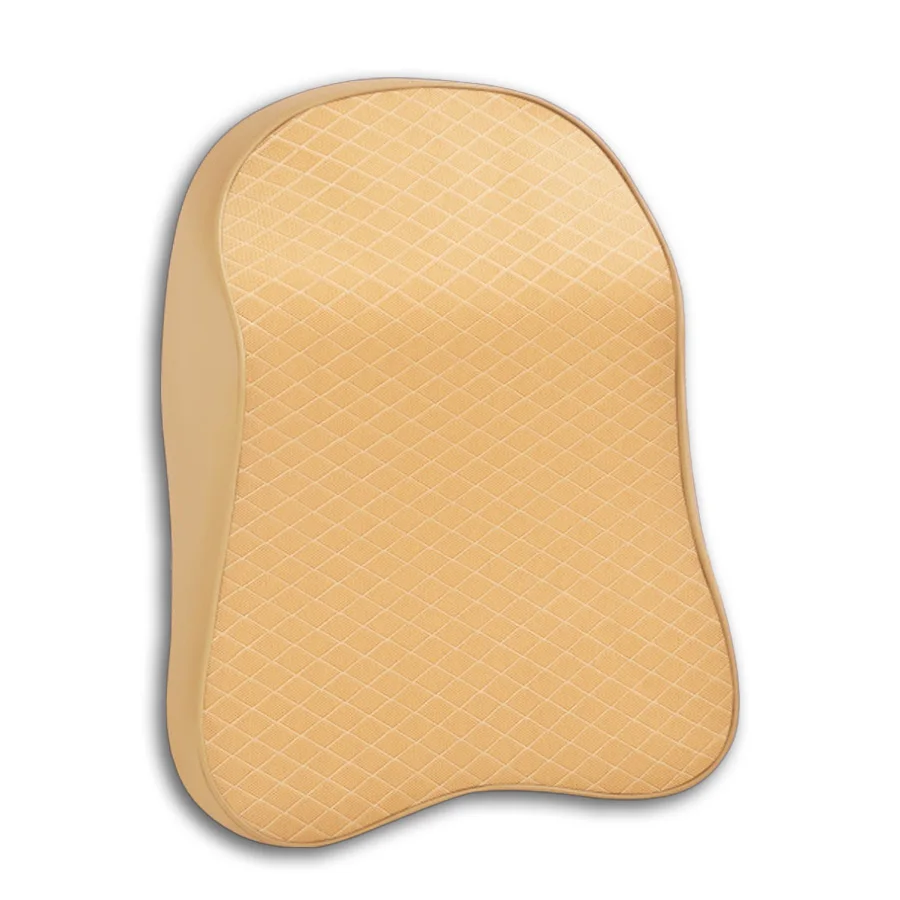 Автомобильная подушка для шеи большого размера, Массажная подушка для спины и талии, универсальные автомобильные аксессуары - Название цвета: Neck Pillow Beige