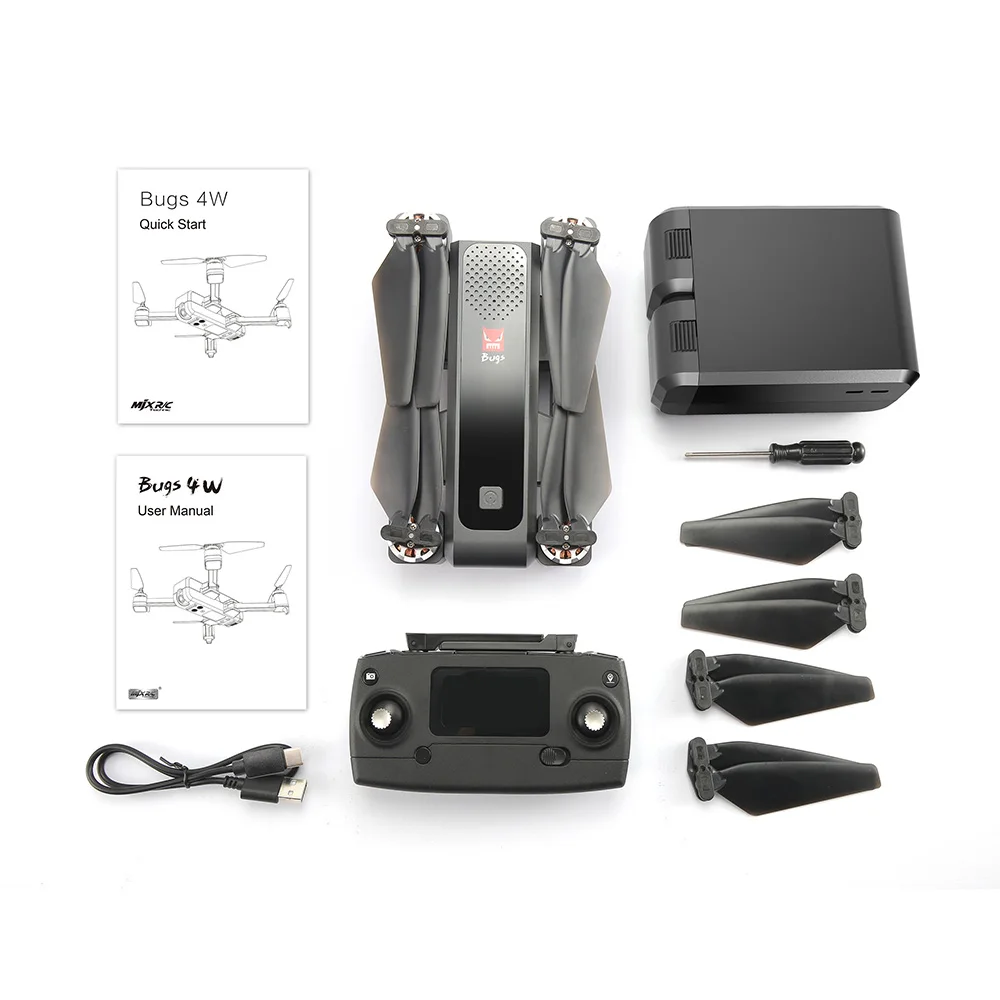 Новинка MJX Bugs 4 Вт B4W GPS бесщеточный складной Радиоуправляемый Дрон 5G Wifi FPV с 4K