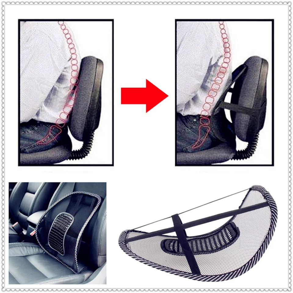 Car Seat Office Chair Back Cushion Massage Mesh Pad Pain Relief For Ferrari 488 Sp38 Portofino Fxx K 812 Laferrari J50 Aliexpress