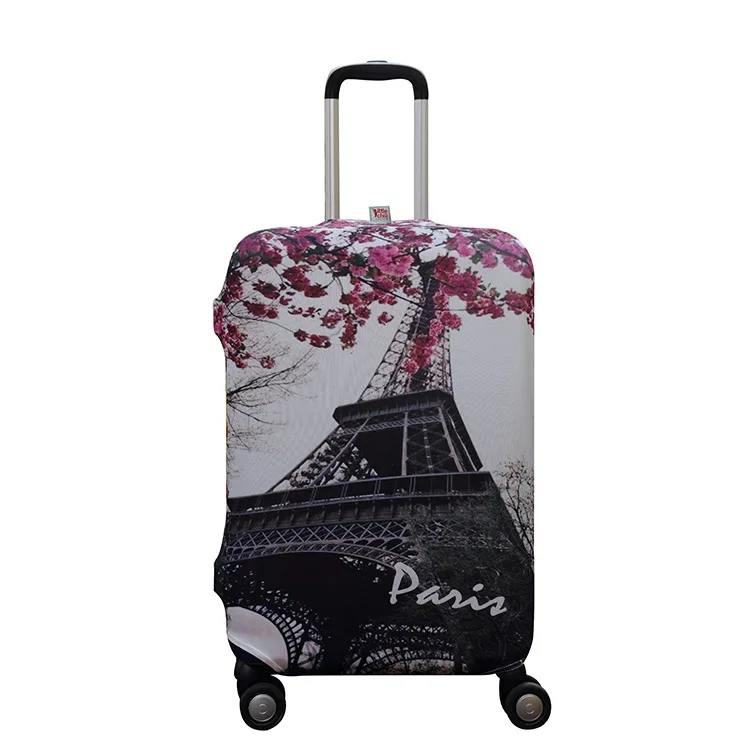 PARIS Eiffel Elastic Luggage Rain Cover Suitcase Cover Solid Color