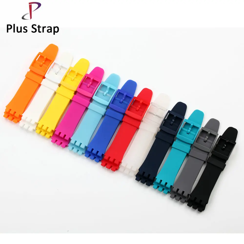

Mix Color Watch Band for Swatch susb401 Watch Strap Replacement Pin Buckle 20 mm Silicone Rubber Wacth band Accessories