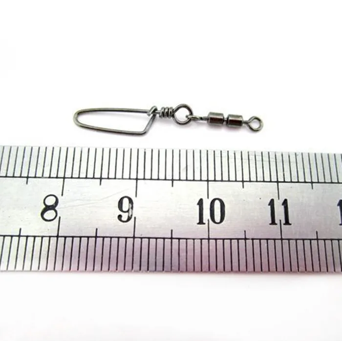 

10pcs High Speed Double Rolling Swivels With Coastlock Snap Fishing Accessories