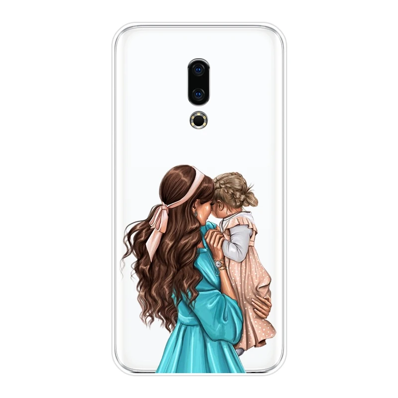 Мягкий чехол для телефона Meizu 15 Lite 16 Plus 16th 16x силиконовая задняя крышка мам детей