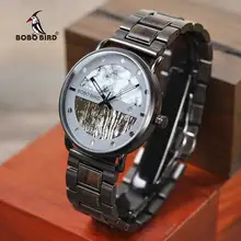 Relogio masculino BOBO BIRD новые мужские часы роскошные стильные деревянные часы Хронограф военные кварцевые часы мужские отличные подарки