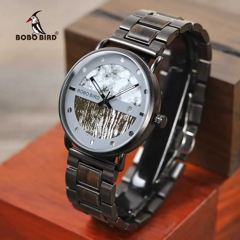 relogio masculino BOBO BIRD New Men Watch Luxury Stylish Wooden Timepieces Chronograph Military Qua