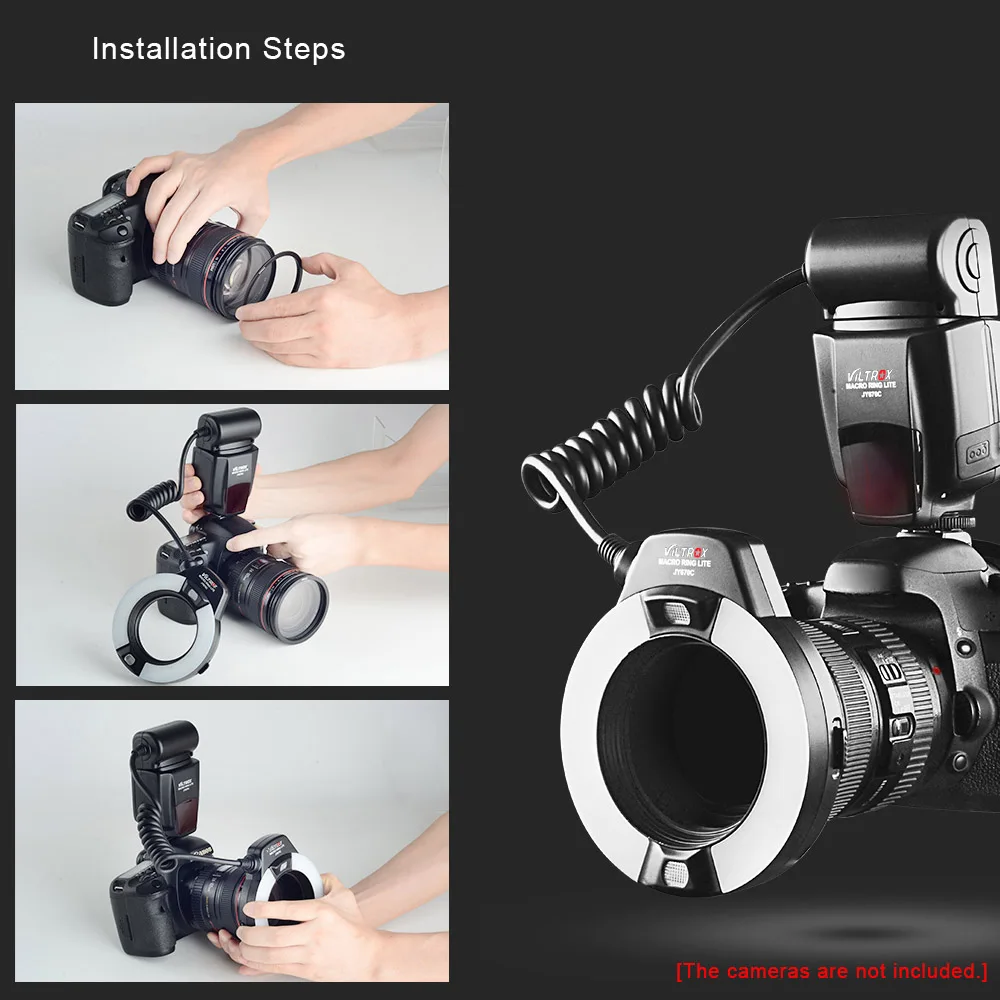 VILTROX JY-670C Macro Ring Light flash with E-TTL For Canon (11)