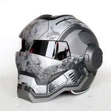 Personalized motorcycle helmet vintage off-road motorcycle race helmet iron man design