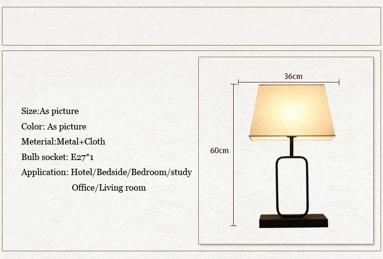 Китайский прикроватный Железный ночник для спальни, тканевая настольная лампа, туалетный столик, комод для гостиной, отеля, прикроватный Настольный светильник, лампа
