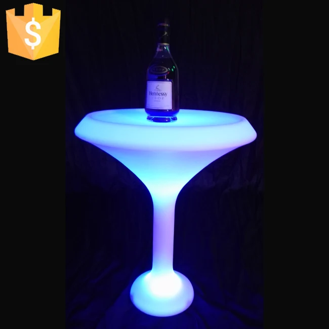 Hotel columna LED Bar Table lumineuse Glow in the dark Party Decorations Lumineux interieur Table Free Shipping 4pcs/Lot