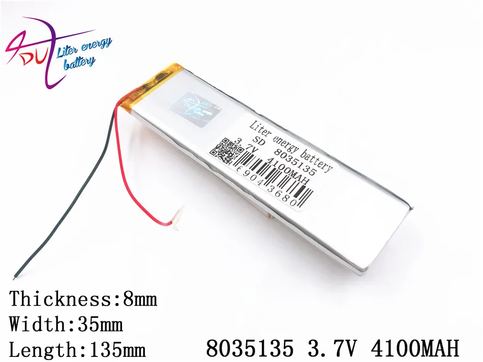 Ограниченная проигрыватель MP3/MP4 батарейный блок Yi Bateria небольшой емкости полимерный аккумулятор Li 8035135 4100mah