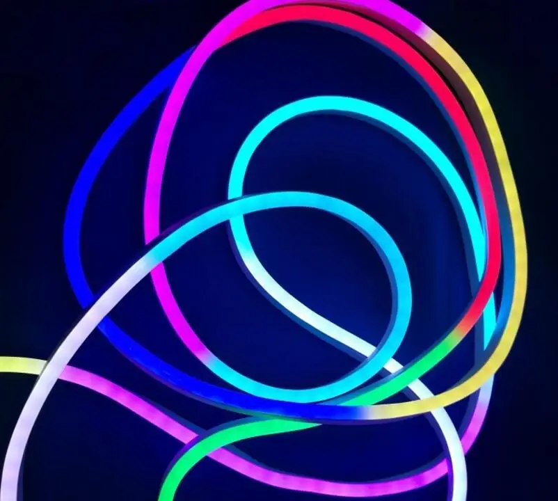 5 м DC12V WS2811 светодиодный неоновый пиксельный свет RGB полный цвет 60 светодиодов/м с