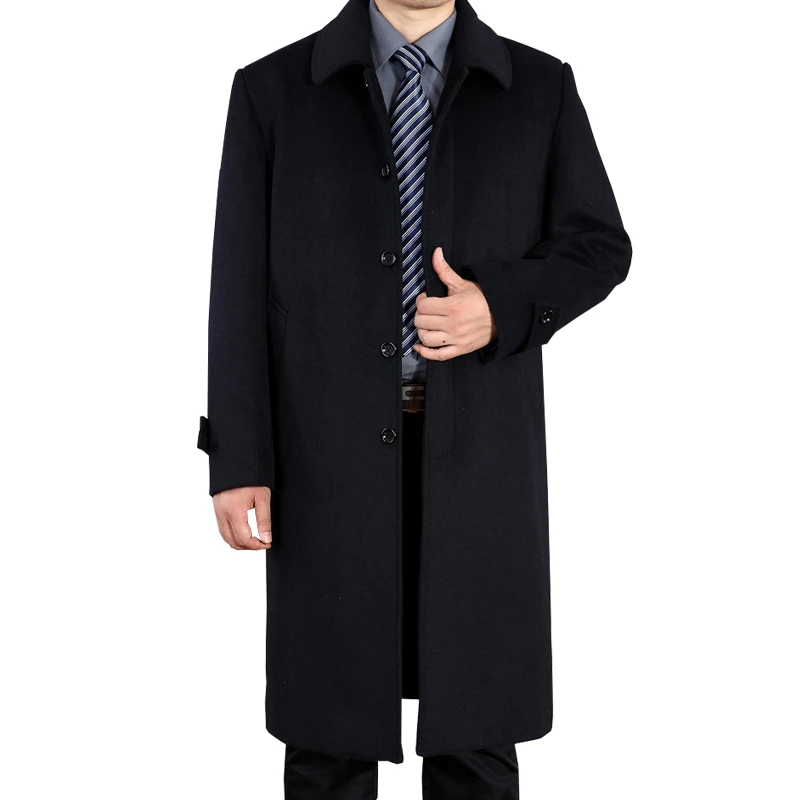 

New Men's Woolen Jackets Autumn Man Wool Overcoat Autumn Turn-down Collar Casual Men Jacket Coats For Men