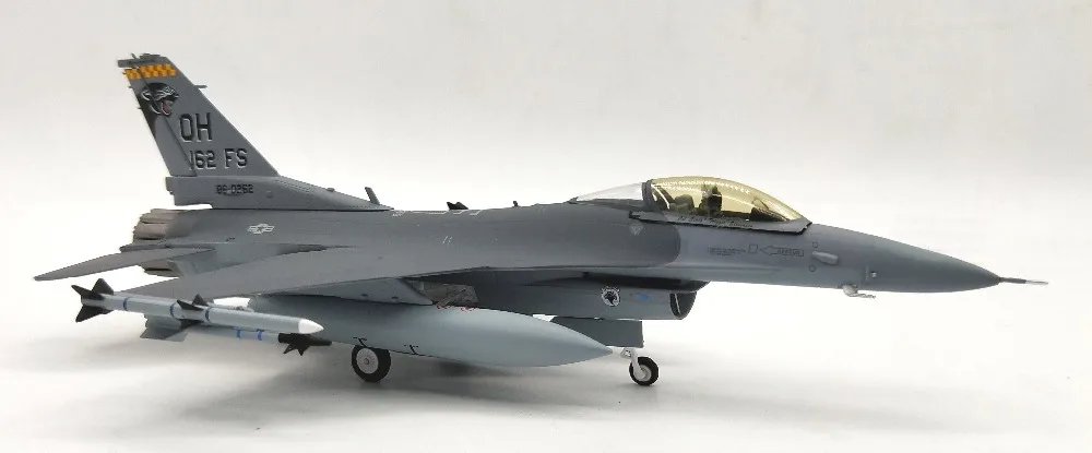 1:72 US Air Force F16C Falcon fighter model 162ND squadron alloy metal model