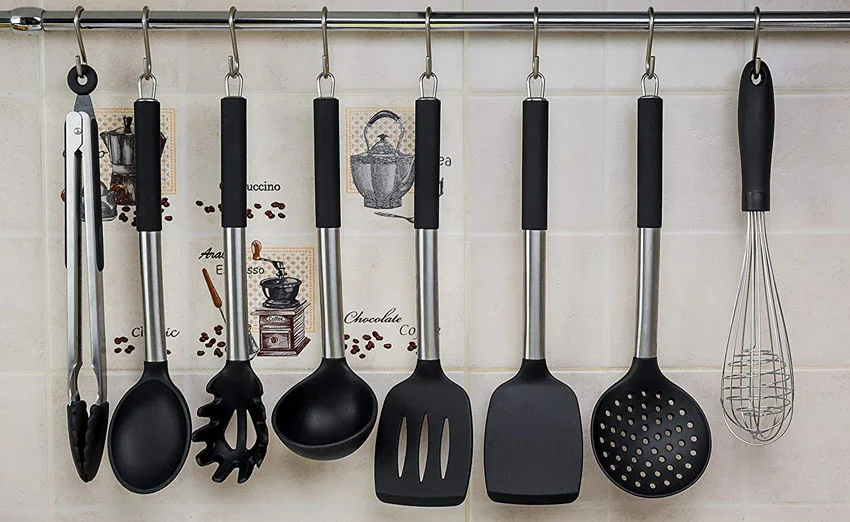 ERMAKOVA гаджеты для кухни посуда кухонная посуда набор с держателем Тернер щипцы лопатка ложка антипригарная жаростойкая посуда набор