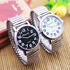 2024 Men Women Couple Lovers Flexible Elastic Strap Quartz Watch Simple Stainless Steel Electronic Luminous Hands Wristwatches 4