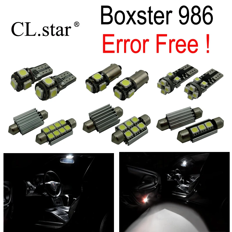 

14pc X Canbus Error free LED Interior dome map Light lamp Kit Package For Porsche Boxster 986 (1996-2004)