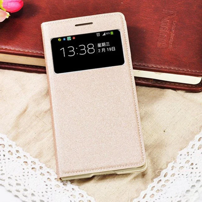 

Smart View Auto Sleep Wake Up Flip Cover Battery Housing Shell PU Leather Case For Samsung Galaxy Grand 2 G7102 G7105 G7106