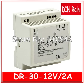 

DR-30W-12V 2A Single Output Switching power supply for LED SMPS AC to DC