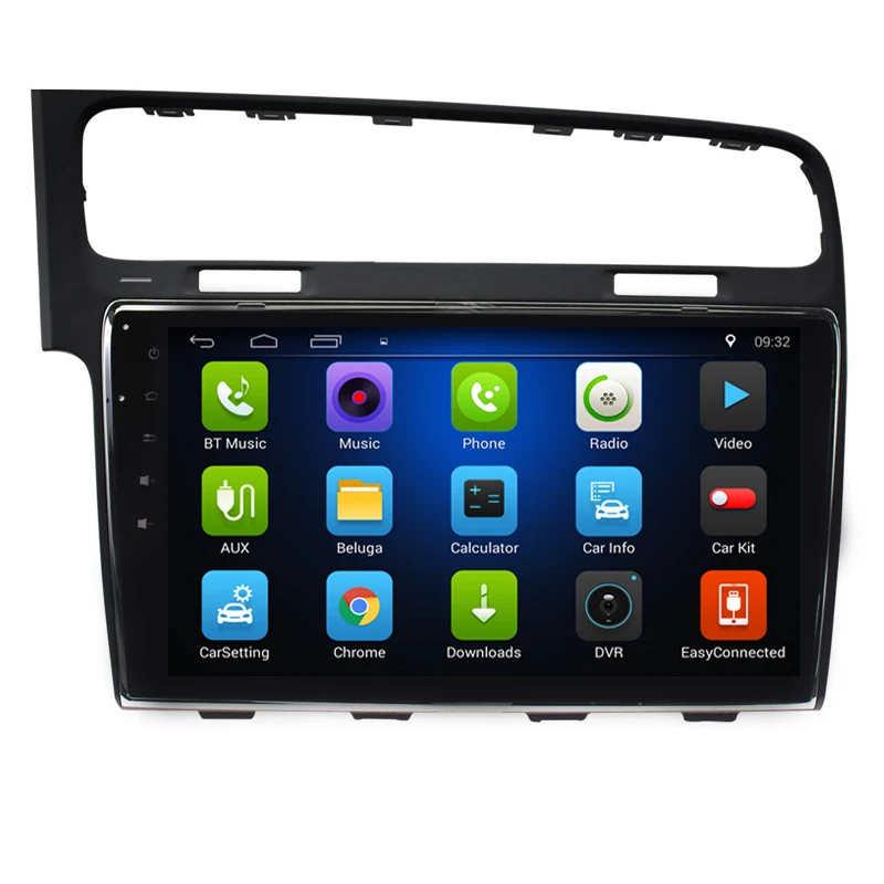 Clearance 10.2" Android 6.0/7.1 Touchscreen Bluetooth 2 DIN Car Radio GPS Navigation for 2013 2014 2015 VW Golf 7 with WIFI FM 2