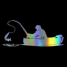 *#Best Price Car Sticker Viny 15.2*6.5CM Fashion Fisherman Fishing On Board Funny 3D Stickers and Decals Bumper Rear Sticker On Car Styling *#Best Price Car Sticker Viny 15.2*6.5CM Fashion Fisherman Fishing On Board Funny 3D Stickers and Decals Bumper Rear Sticker On Car Styling