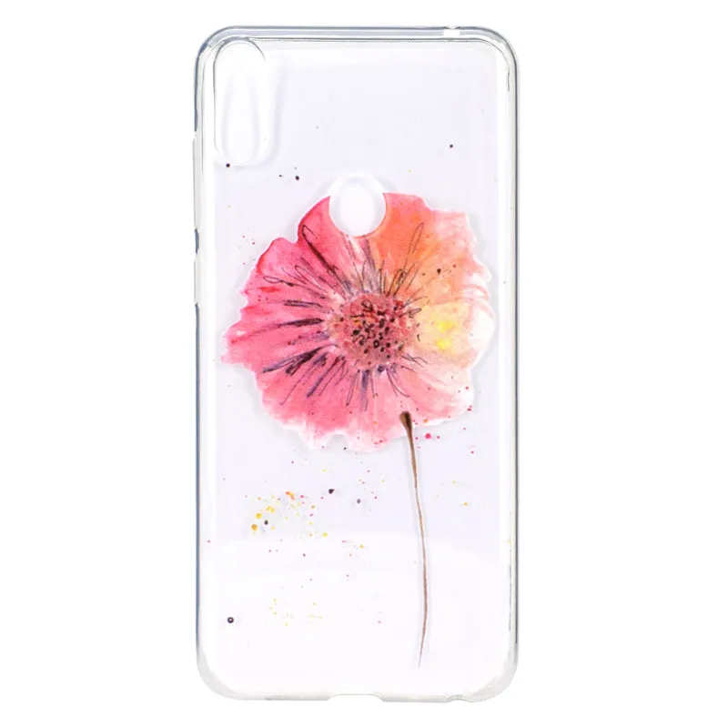Чехол для Asus Zenfone Max Pro M1 ZB601KL прозрачный мягкий чехол из ТПУ цветные декоративные