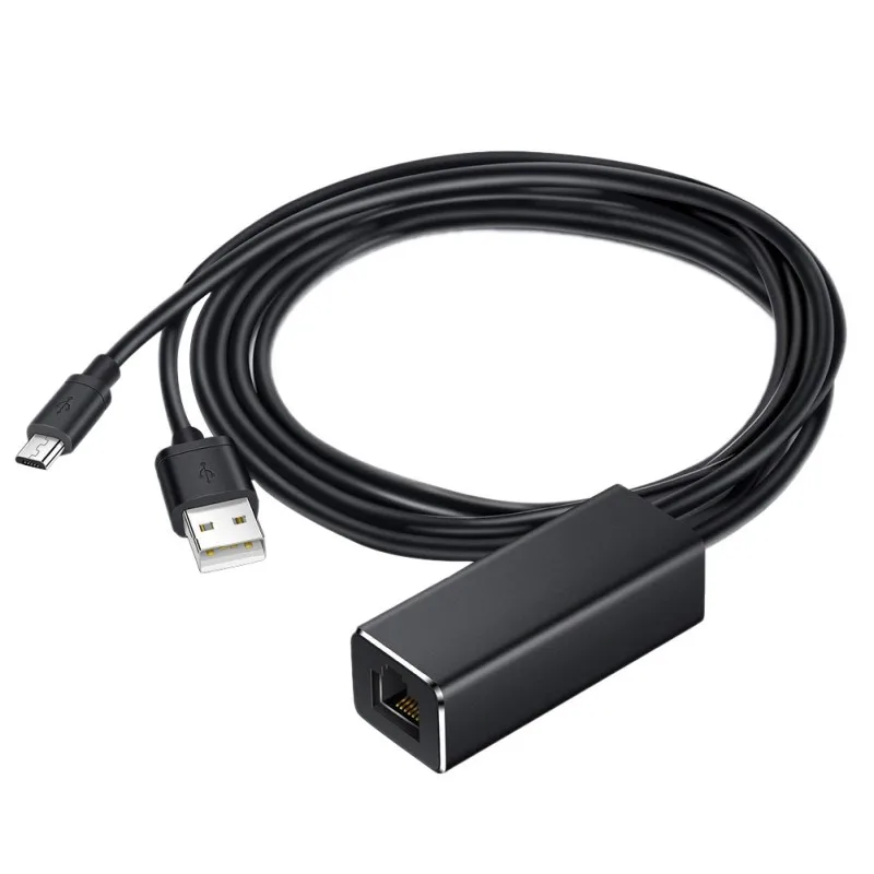 Для Chromecast Ethernet адаптер USB 2,0 к RJ45 для Google для Chromecast 2 1 Ультра Аудио ТВ-карта микро USB Сетевая карта