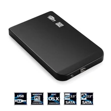 Memteq корпус для жесткого диска USB 3,0 2," жесткий диск Внешний корпус SATA HDD мобильный диск коробка жесткий диск чехол для ПК Windows Mac