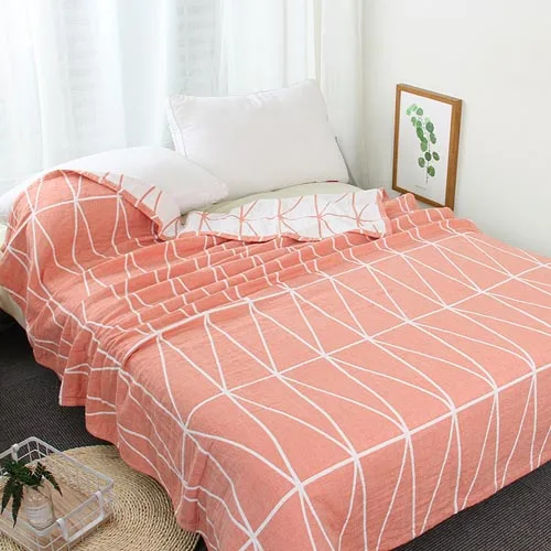 3 Слои марли плед Одеяло постельные принадлежности Хлопковое полотенце одеяло для дивана; для кровати; для автомобиля офисные Портативный воздушное одеяло плед - Цвет: I