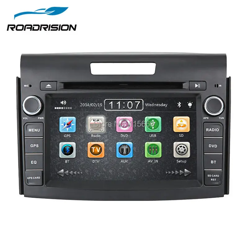 RoadRision Автомобильная dvd-магнитола gps автомобильный dvd-плеер мультимедийная навигация для Honda CRV 2012- с Bluetooth, IPOD Canbus