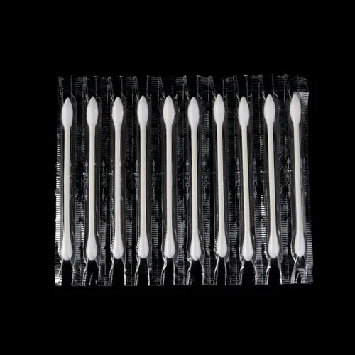일회용 양면 면봉, 개별 포장 화장품 도구, 휴대용 여행 핫 7.8x0.5cm, 100 개 4