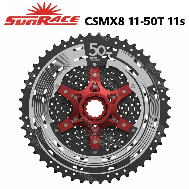 

SunRace CSMX8 Cassette 11-speed - 11-50T - Black / Silver , 50T 11s