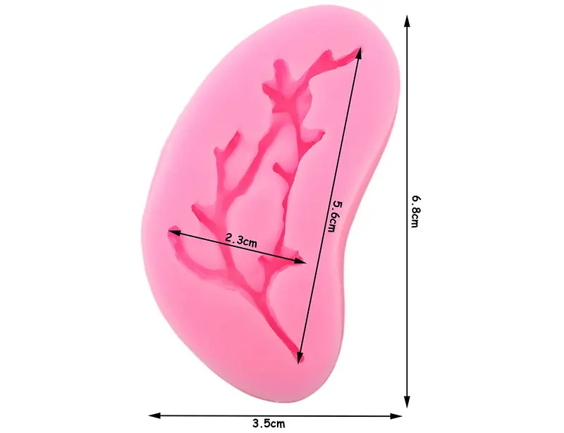 Ветка дерева силиконовые формы помадка для кекса форма для выпечки тортов DIY украшения инструменты Полимерная глина конфеты шоколадная мастика плесень