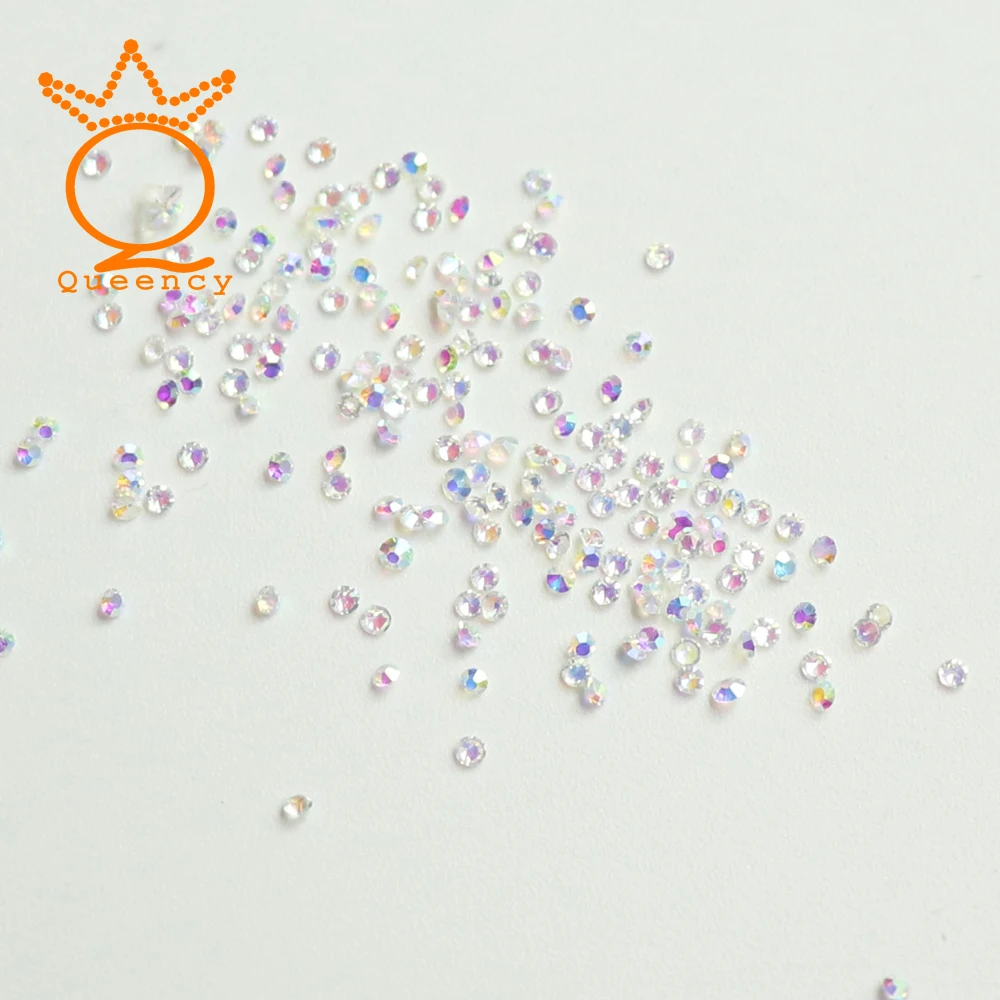 

1Bag 1.8mm Crystal AB Glass Micro Rhinestones for Nails Crystals Strass Nail Art Decorations Unas Nail Design Strass Gems