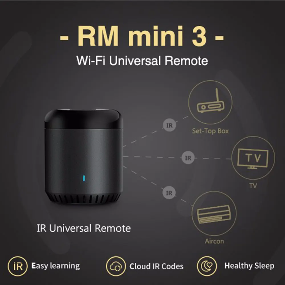 Broadlink RM Mini 3/Bestcon RM4C Mini WiFi 4G IR Remote Controller Via APP  Control Smart Home Works With Alexa Echo Google Home - AliExpress
