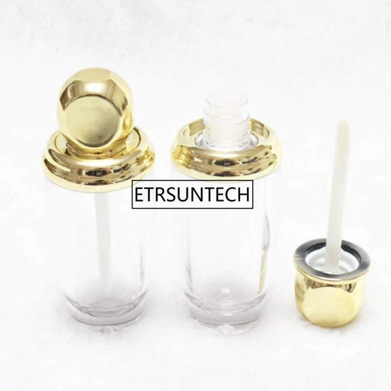 Empty lip gloss tubes luxury shinny gold lip balm case lip gloss