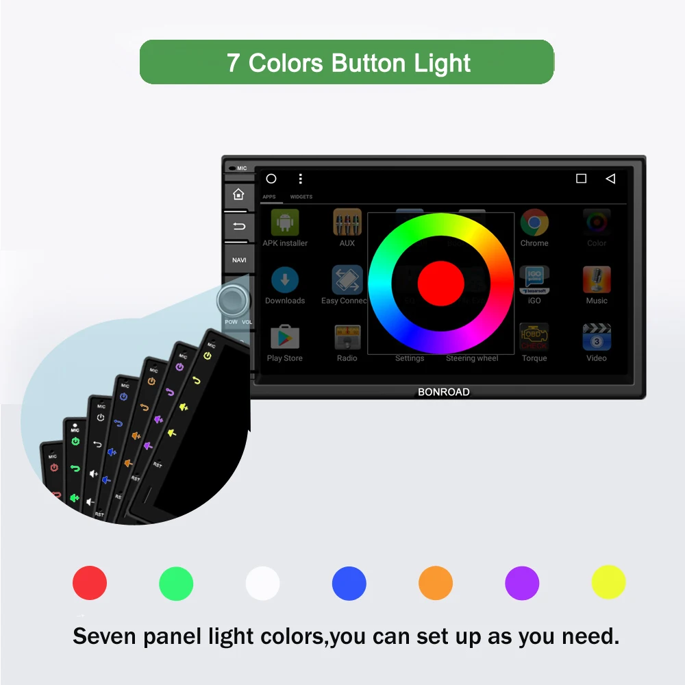 Discount Bonroad7"2Din Octa Core Android 8.1. Car Multimedia Player With DSP For Nissan GPS Navigation Radio Stereo Audio Player(No DVD) 13