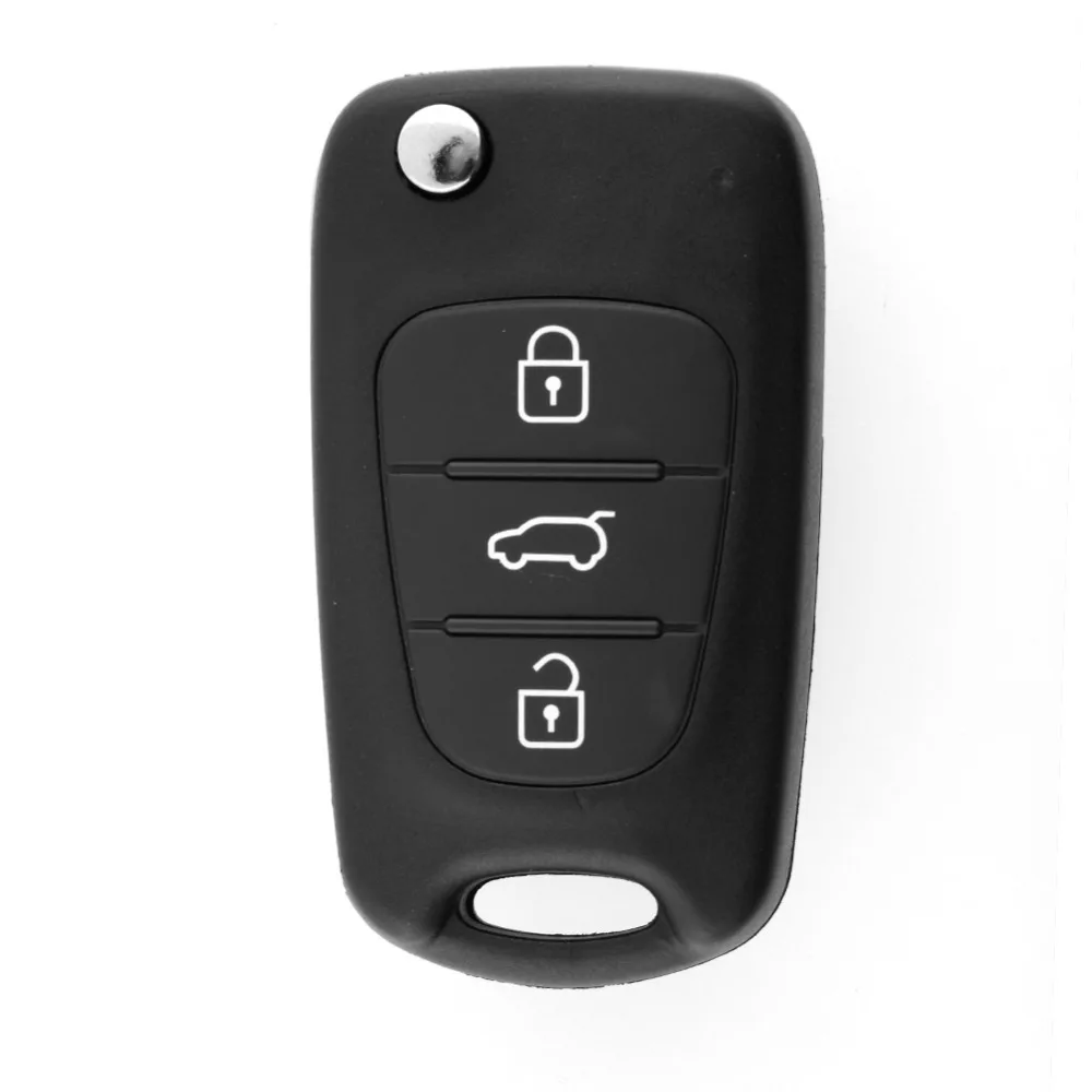

New Car 3 Buttons Key Shell Replacement Flip Remote Key Case Blank Cover For Kia SORENTO SPORTAGE CERATO RIO Uncut Blade