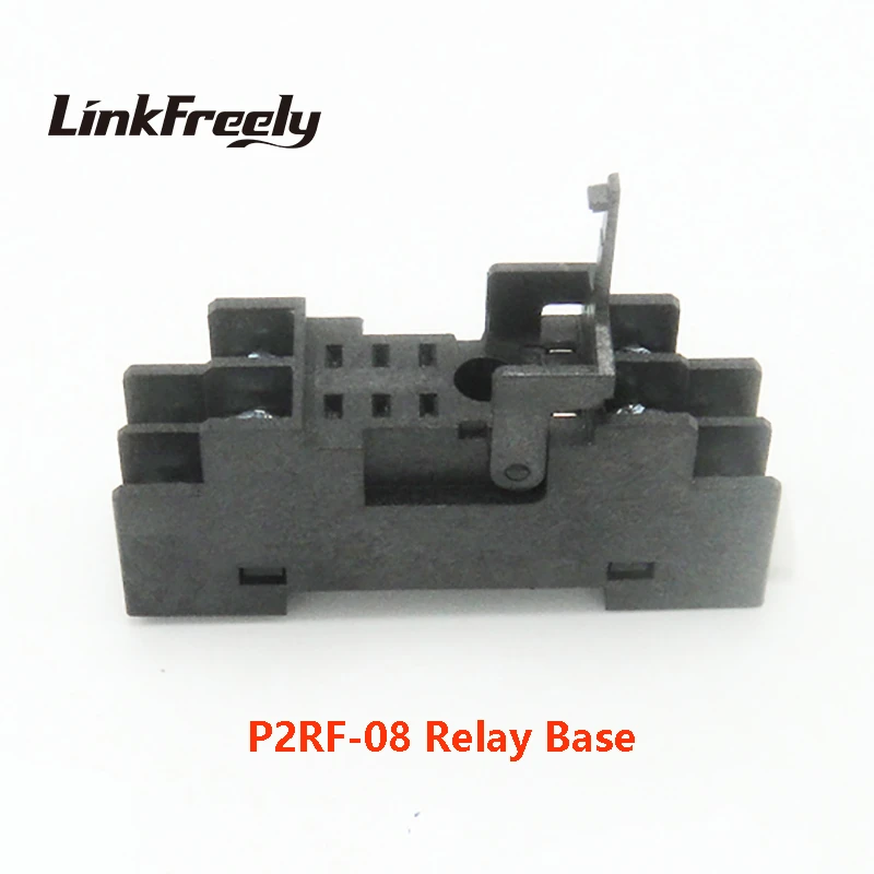 P2rf08 10pcs Relay Socket Base 8 Pin Terminal 2no+2nc Relay Holder