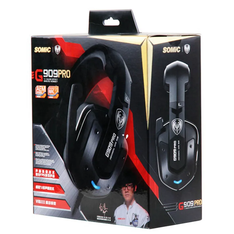 Игровые гарнитуры Somic G909Pro PS4 Casque USB 7 1 игровые наушники с Виртуальным объемным
