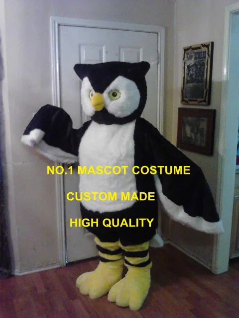 Grey Owl Night bird Animal Customade fancy dress Mascot Costume Fancy dress