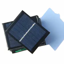 Buheshui 128ma 3.5 В солнечных батарей поликристаллический Панели солнечные модуль DIY солнечной игрушка Панель образование 65*50 мм 500 шт./лот оптовая