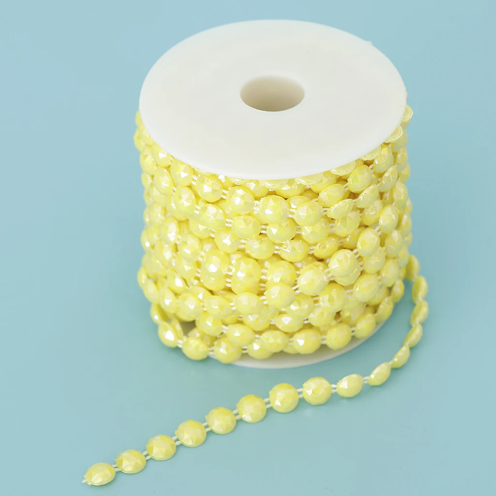 10mm DIY Half Round Bead Garland Spool Beads Craft Wedding Decoration