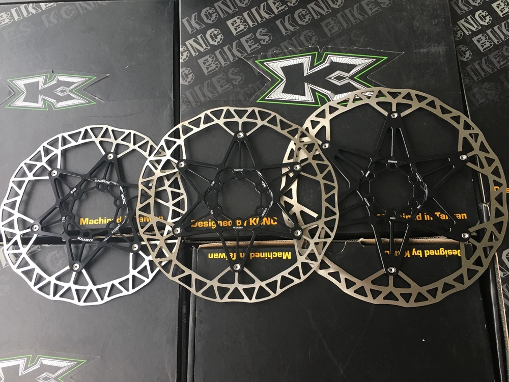 Greaked Mountain Bike Rotors Disque flottant 160 mm//180 mm//203 mm avec vis UN Bleu 160 mm.