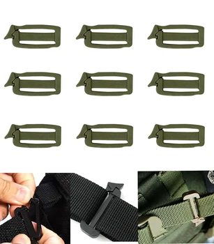 

1'' webbing bag link Buckle webdom kit Outdoor Tactical Hike backpack attach travel Strap web Military Connect clip Camp Molle